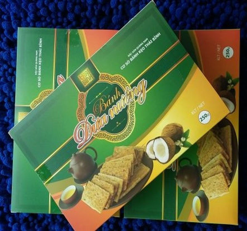 Đặc sản Đà Nẵng - Bánh dường nướng Thái Bình Bánh dừa nướng Thái Bình