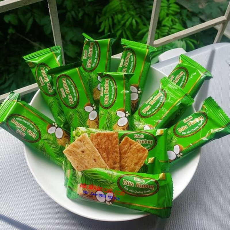 Đặc sản Đà Nẵng - Bánh dường nướng Thái Bình Bánh dừa nướng Thái Bình