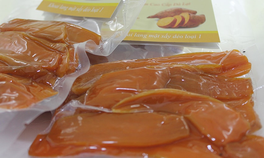 Khoai lang mật sấy dẻo hít chân không