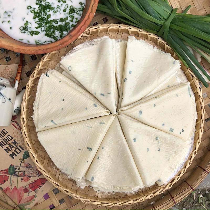 Bánh phồng sữa lá hành